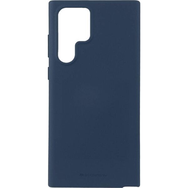 Mercury Goospery Etui SAMSUNG GALAXY S22 ULTRA Matowy Silikon Mercury Soft Jelly granatowe