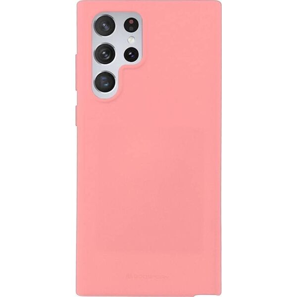 Mercury Goospery Etui SAMSUNG GALAXY S22 ULTRA Matowy Silikon Mercury Soft Jelly jasny róż