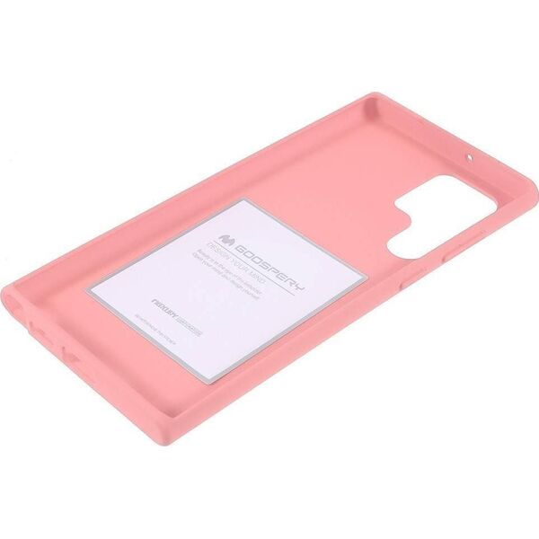 Mercury Goospery Etui SAMSUNG GALAXY S22 ULTRA Matowy Silikon Mercury Soft Jelly jasny róż