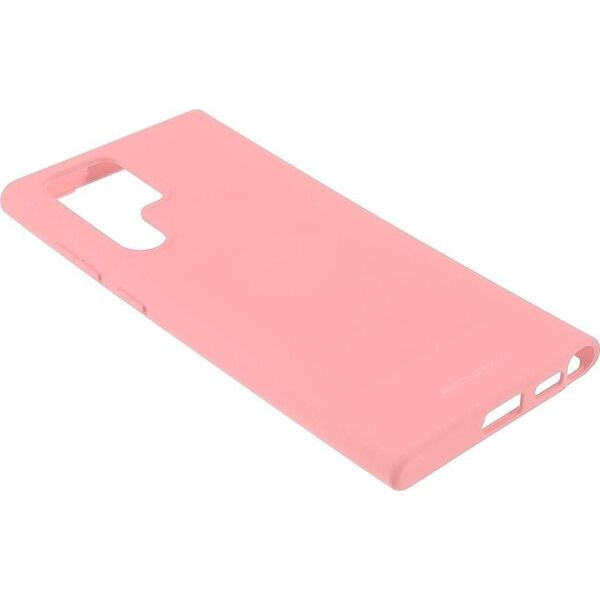 Mercury Goospery Etui SAMSUNG GALAXY S22 ULTRA Matowy Silikon Mercury Soft Jelly jasny róż