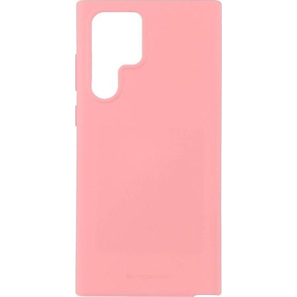 Mercury Goospery Etui SAMSUNG GALAXY S22 ULTRA Matowy Silikon Mercury Soft Jelly jasny róż