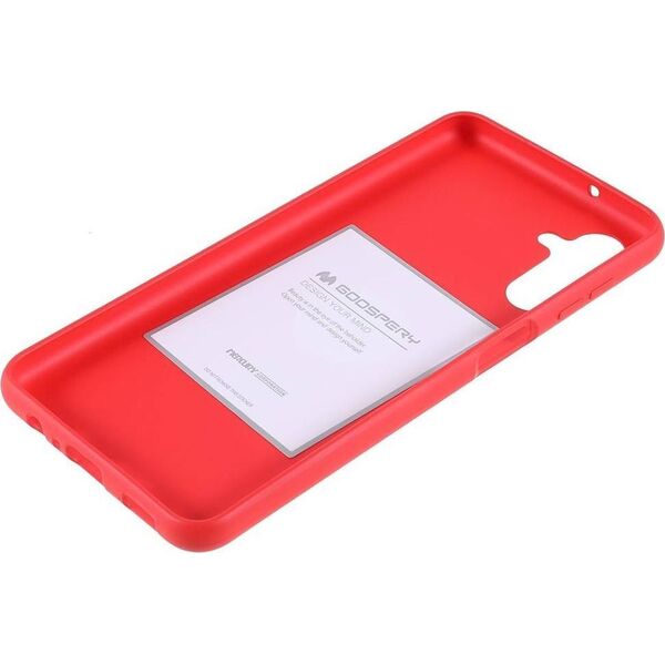Mercury Goospery Etui SAMSUNG GALAXY A13 5G Matowy Silikon Mercury Soft Jelly czerwone