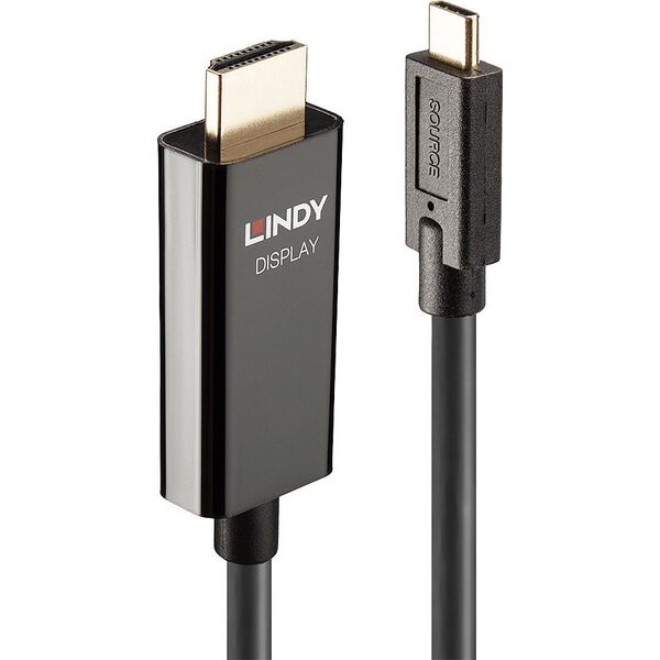 Kabel USB Lindy USB-C - HDMI 10 m Czarny (43317)