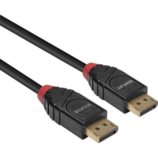 Kabel Lindy DisplayPort - DisplayPort 5.1m czarny (41167)
