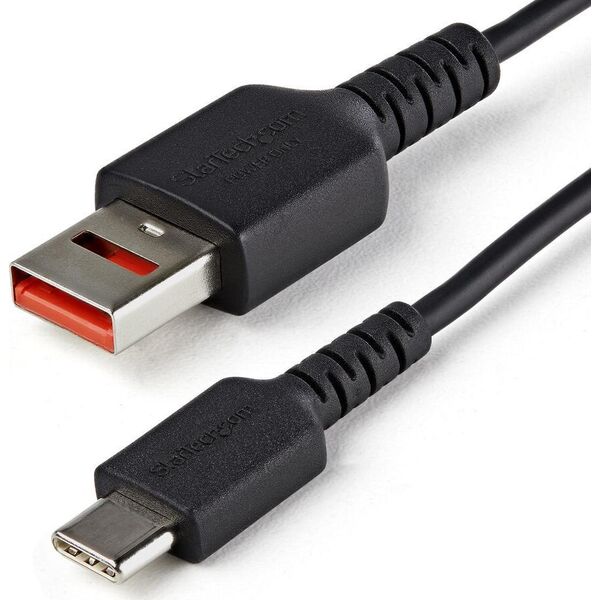 Kabel USB StarTech USB-A - USB-C 1 m Czarny (USBSCHAC1M)