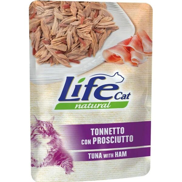 Life Pet Care LIFE CAT sasz.70g TUNA + HAM /30