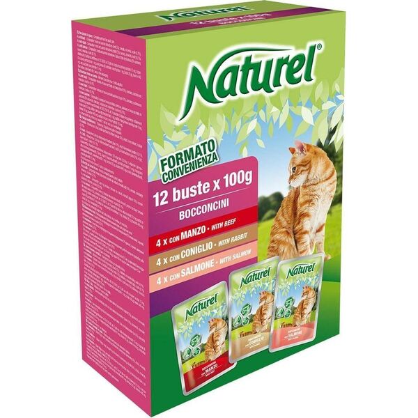 Life Pet Care LIFE CAT NATUREL BOX 12x100g BEEF + RABBIT + SALMON