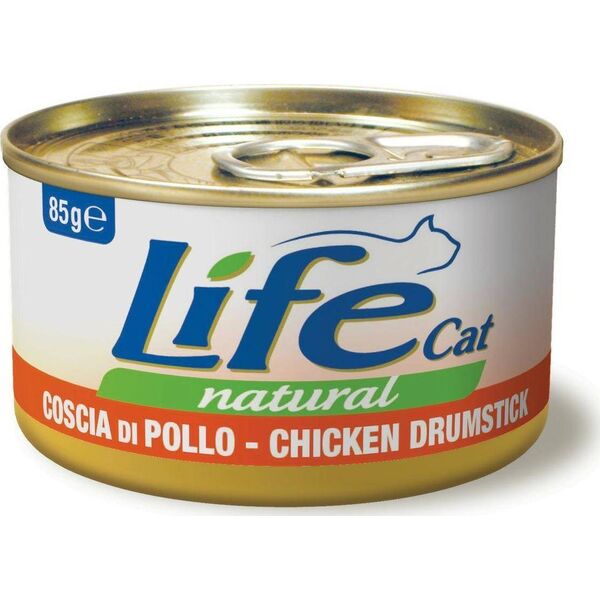 Life Pet Care LIFE CAT pusz.85g CHICKEN DRUMSTICK UDKO /24
