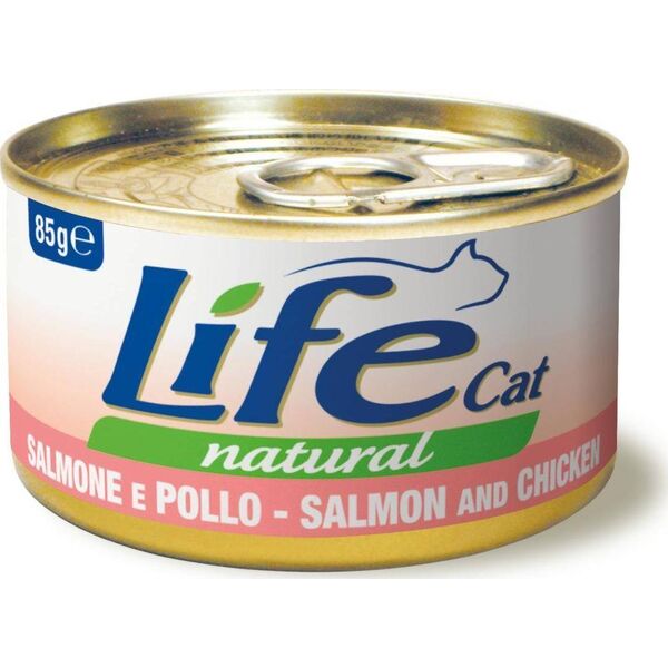 Life Pet Care LIFE CAT pusz.85g SALMON + CHICKEN /24