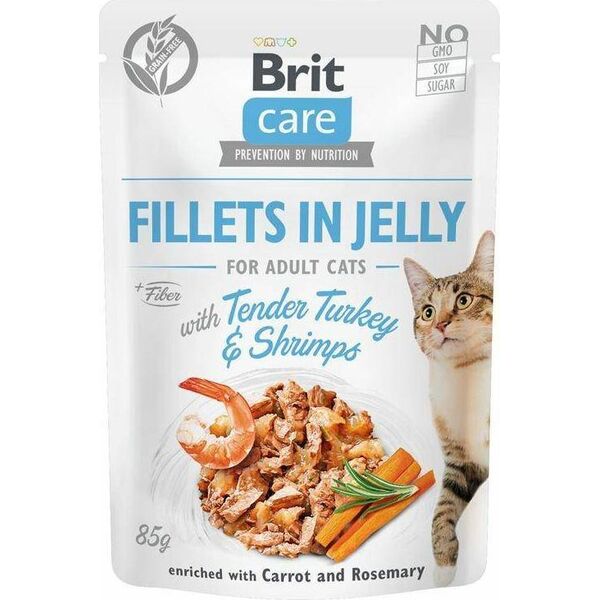 Brit CARE KOT saszetka FJ TENDER TURKEY& SHRIMPS /24 85g