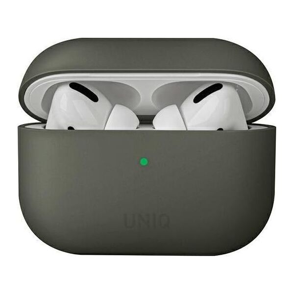 Uniq UNIQ Lino - Etui Apple AirPods Pro (szary) (UNIQ-AIRPODSPRO-LINOMOSS) - UNIQ-AIRPODSPRO-LINOMOSS