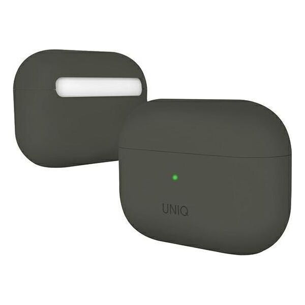 Uniq UNIQ Lino - Etui Apple AirPods Pro (szary) (UNIQ-AIRPODSPRO-LINOMOSS) - UNIQ-AIRPODSPRO-LINOMOSS