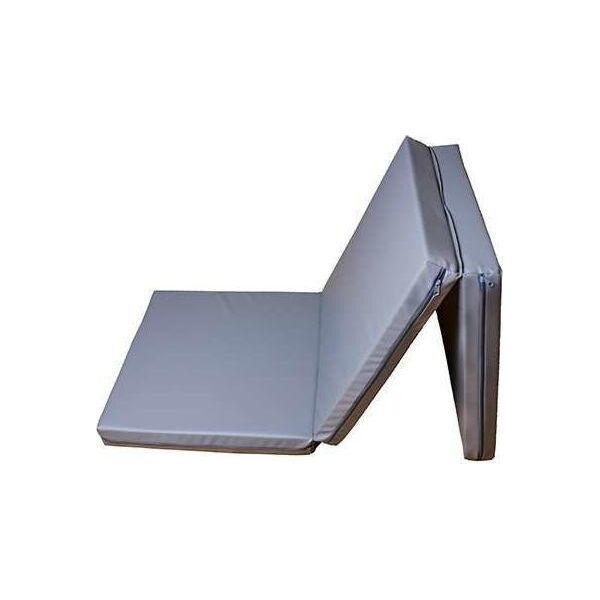 BenchK Materac gimnastyczny 3-częściowy T25 180 cm x 60 cm x 8 cm szary