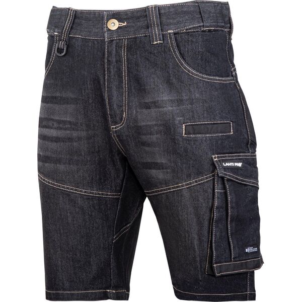 Lahti Pro SPODENKI KRÓTKIE JEANS. CZAR. STRETCH ZE WZMOC.,"M",CE,LAHTI