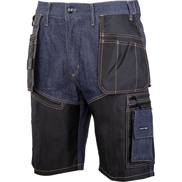 Lahti Pro SPODENKI KRÓTKIE JEANS. NIEB. ZE WZMOC., "S", CE, LAHTI
