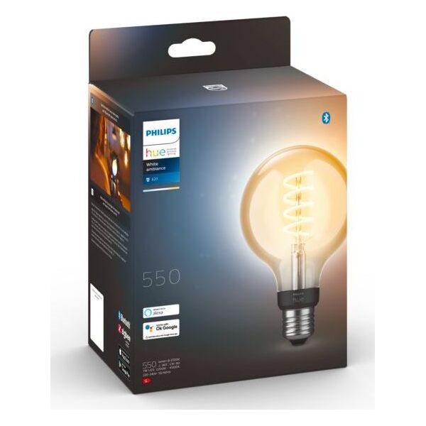 Philips Hue Żarówka żarnikowa Filament Globe E27 G93 7W 550lm (929002477801)