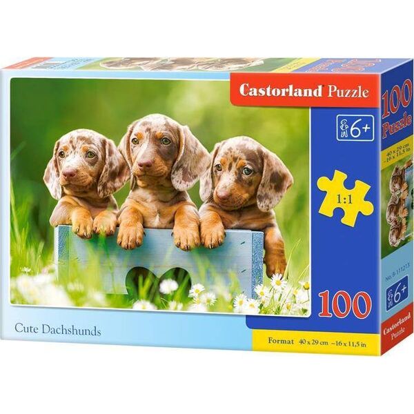 Castorland Puzzle 100 Słodkie jamniki CASTOR