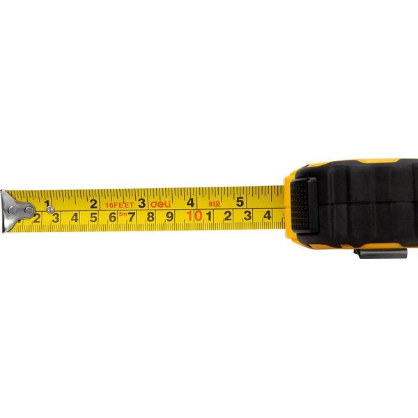Deli Miara zwijana Deli Tools EDL3797Y, 5m/25mm (żółta)
