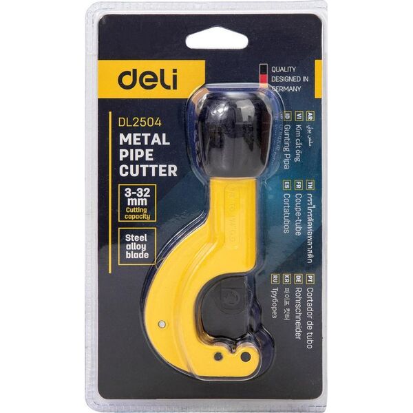 Deli Obcinak do rur metalowych Deli Tools EDL2504, 32mm (zółty)