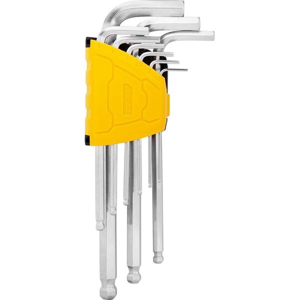 Deli Zestaw kluczy imbusowych długich Deli Tools EDL3088, 1.5-10mm (srebrny)