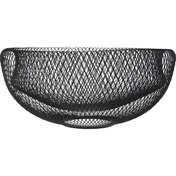 Orion Koszyk na owoce i warzywa kosz metalowy czarny miska patera okrągła loft 30 cm