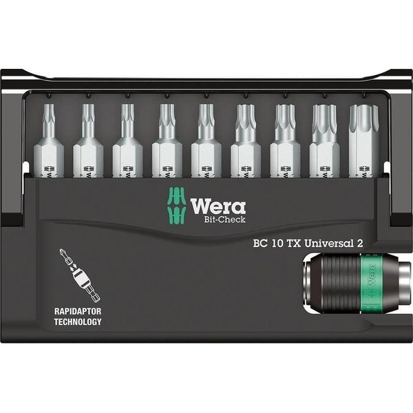 Wera Zestaw bitow Bit-Check 10 Universal 2 Wera