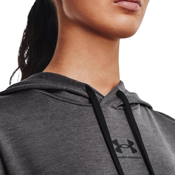 Under Armour Bluza damska Under Armour Rival Terry Hoodie grafitowa 1369855 010 S