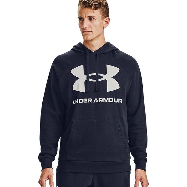 Under Armour Bluza męska Under Armour Rival Fleece Big Logo HD granatowa 1357093 410 2XL