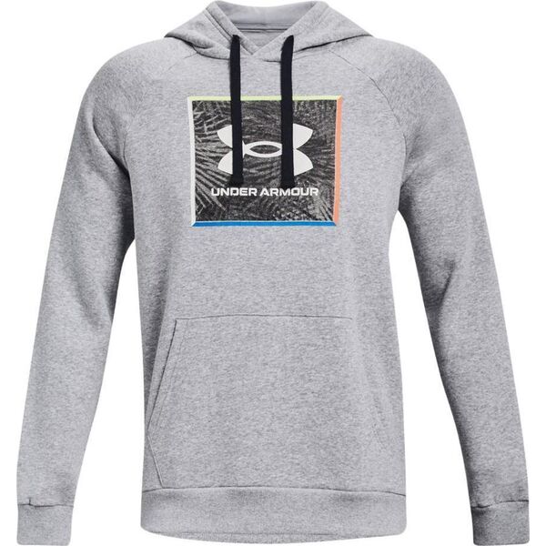 Under Armour Bluza męska Under Armour UA Rival Flc Graphic Hoodie szara 1370349 011 2XL