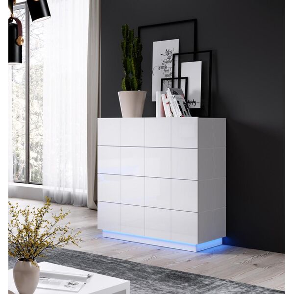 Cama Meble Oświetlenie REJA komoda 4S niebieskie