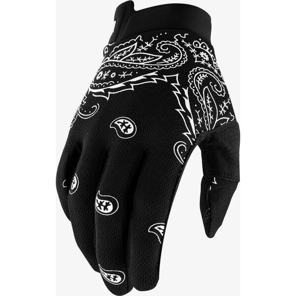 100% Rękawiczki 100% ITRACK Glove sentinel black roz. XL (długość dłoni 200-209 mm) (DWZ)