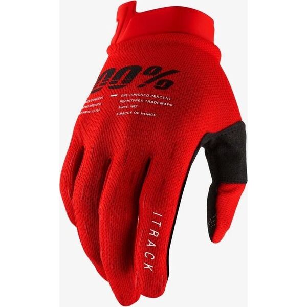100% Rękawiczki 100% ITRACK Glove sentinel black roz. S (długość dłoni 181-187 mm) (DWZ)