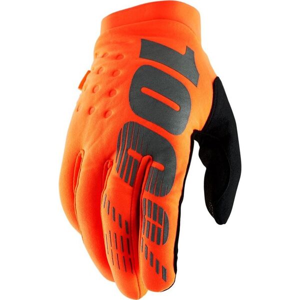 100% Rękawiczki 100% BRISKER Glove red roz. M (długość dłoni 187-193 mm) (NEW)