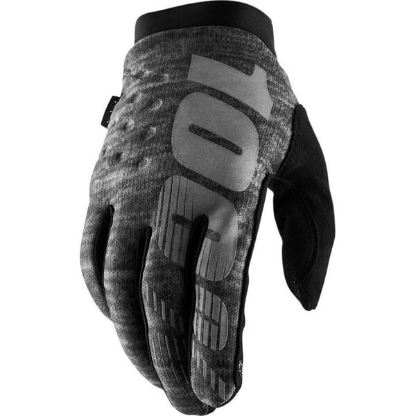 100% Rękawiczki 100% BRISKER Glove red roz. L (długość dłoni 193-200 mm) (NEW)