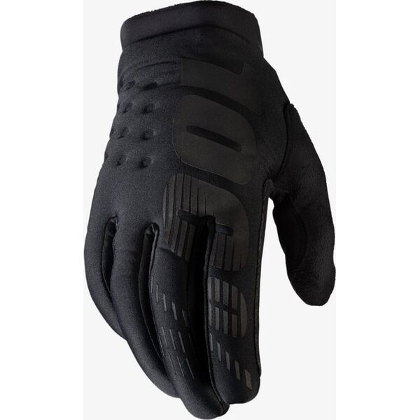 100% Rękawiczki 100% BRISKER Youth Glove fluo orange black roz. L (długość dłoni 159-171 mm) (DWZ)