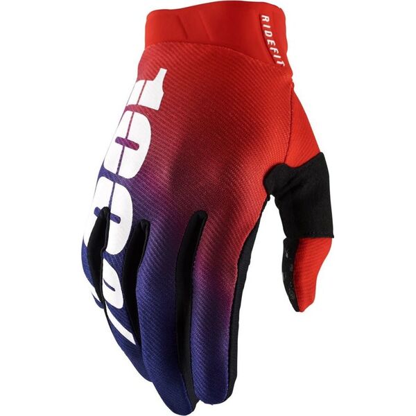 100% Rękawiczki 100% RIDEFIT Glove korp roz. XL (długość dłoni 200-209 mm) (DWZ)