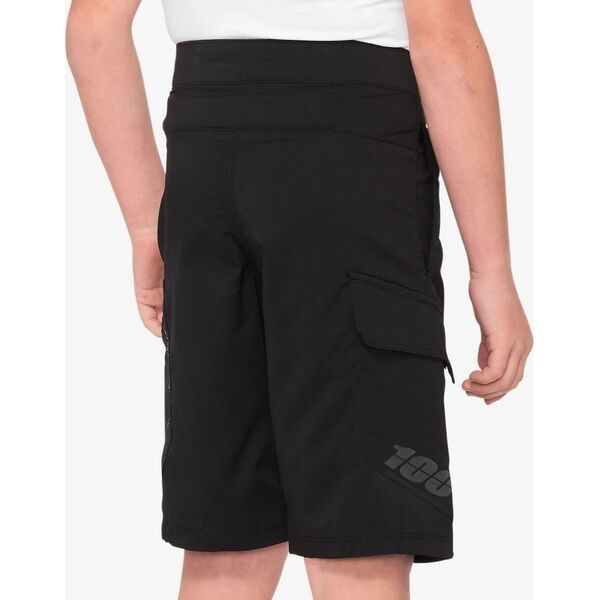 100% Szorty juniorskie 100% RIDECAMP Youth Shorts black roz. 22 (EUR 36) (NEW 2021)