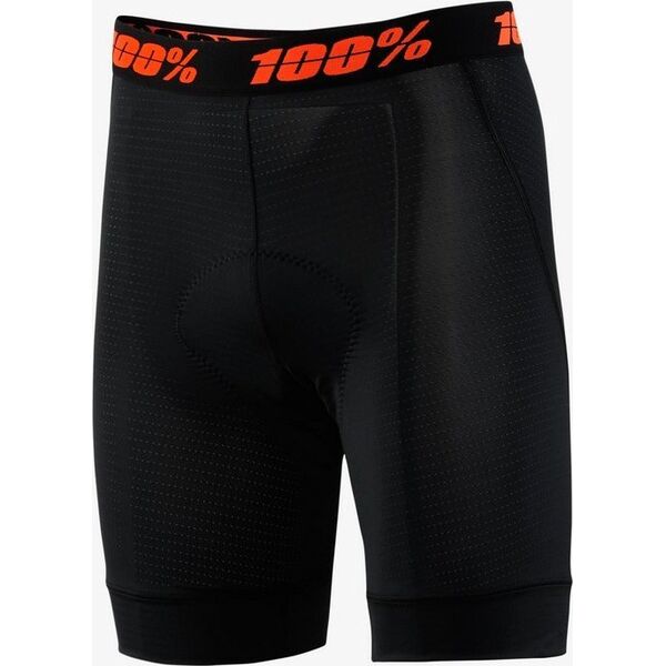 100% Bokserki juniorskie z wkładką 100% CRUX LINER black roz.26 (EUR 40) (NEW 2021)