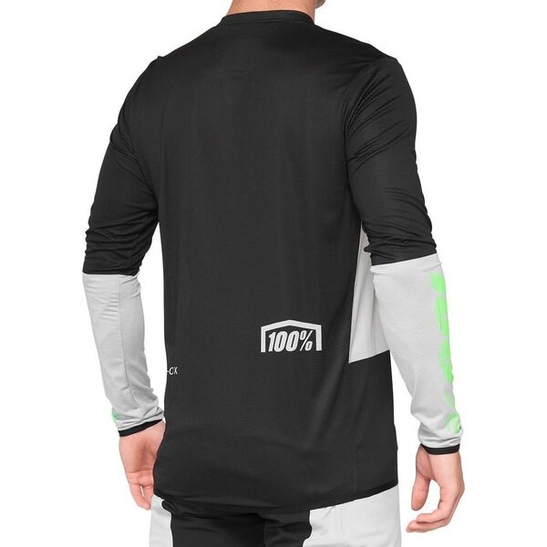 100% Koszulka męska 100% R-CORE X Jersey długi rękaw vapor black roz. M (NEW 2021)