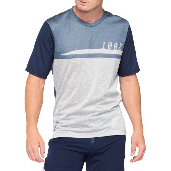 100% Koszulka męska 100% AIRMATIC Jersey krótki rękaw black charcoal roz. M (NEW 2021)