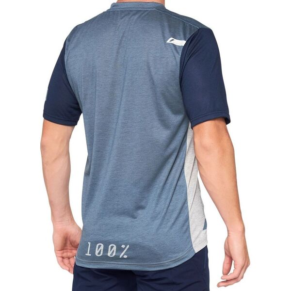 100% Koszulka męska 100% AIRMATIC Jersey krótki rękaw black charcoal roz. M (NEW 2021)