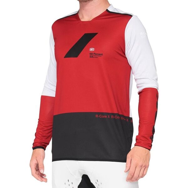 100% Koszulka męska 100% R-CORE X Jersey długi rękaw vapor black roz. XL (NEW 2021)