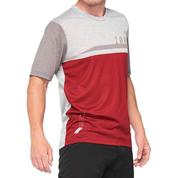 100% Koszulka męska 100% AIRMATIC Jersey krótki rękaw caramel black roz. S (NEW 2021)