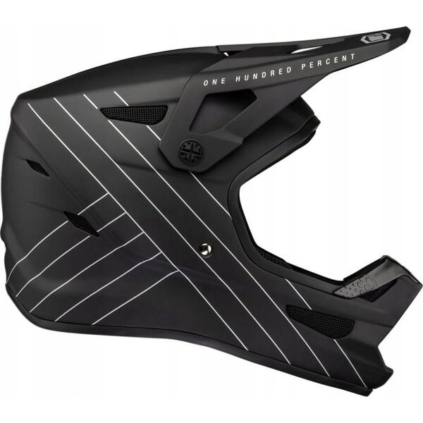 100% Kask full face juniorski 100% STATUS DH/BMX Helmet Essential Black roz. S (47-48 cm) (NEW)