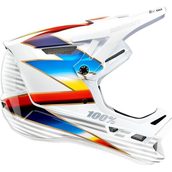 100% Kask full face 100% AIRCRAFT COMPOSITE Helmet Knox White roz. L (59-60 cm) (NEW)