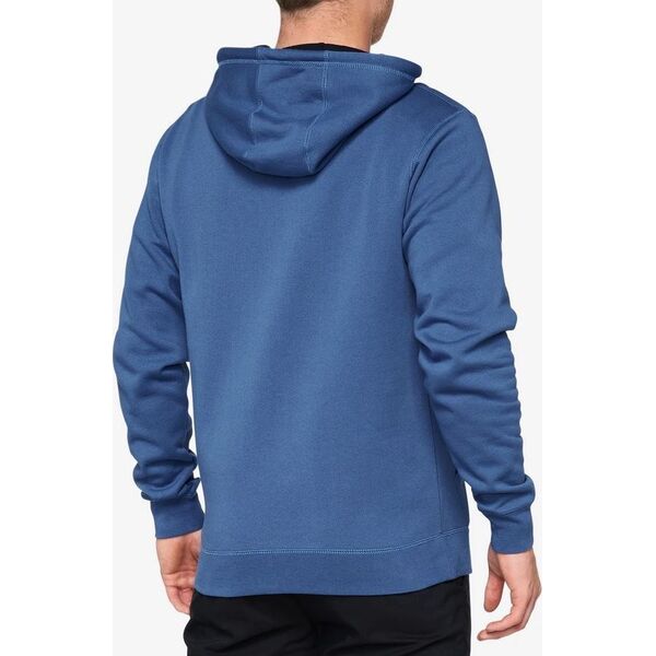 100% Bluza męska 100% BURST Hooded Pullover Sweatshirt Federal Blue roz. M (NEW)