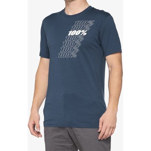 100% T-shirt 100% NORD krótki rękaw slate blue roz. L (NEW)