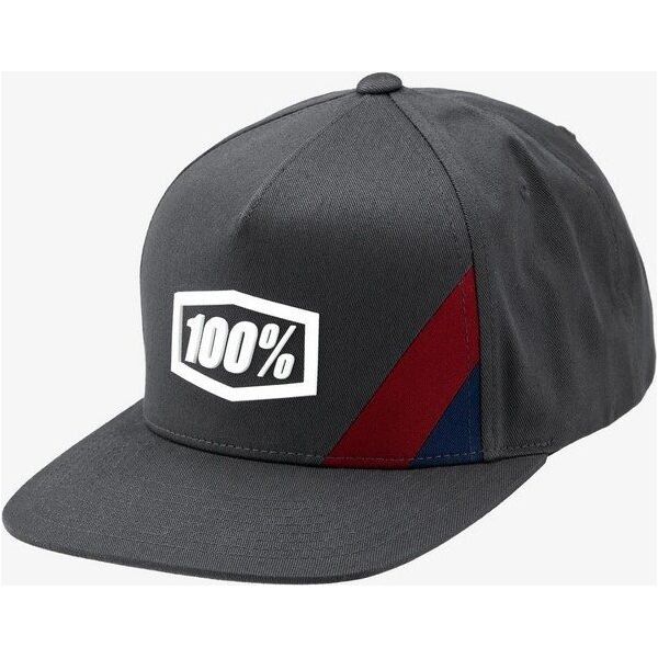 100% Czapka z daszkiem 100% CORNERSTONE Snapback Hat Steel (NEW)