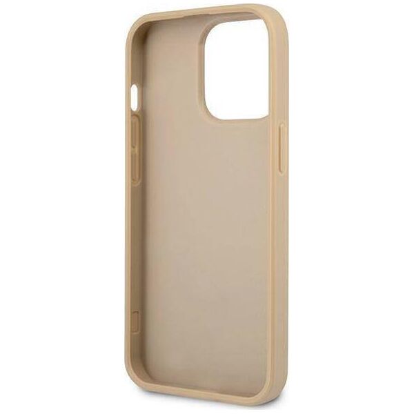 Guess Guess GUHCP13LPSATLE iPhone 13 Pro / 13 6,1" beżowy/beige hardcase SaffianoTriangle Logo