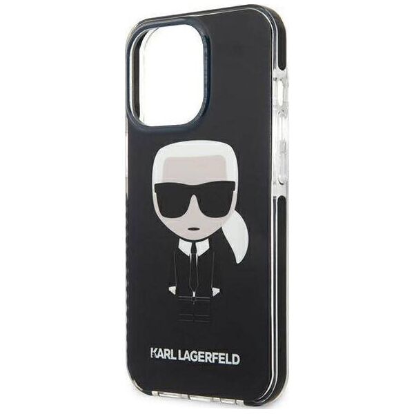 Karl Lagerfeld Karl Lagerfeld KLHCP13LTPEIKK iPhone 13 Pro / 13 6,1" hardcase czarny/black Iconik Karl